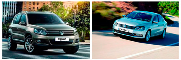   -  Volkswagen Passat  Volkswagen Tiguan  5% .